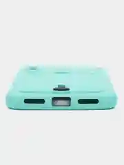Мятный силиконовый чехол для Xiaomi Redmi Note 7 (Сяоми Нот 7), с карманом для карт