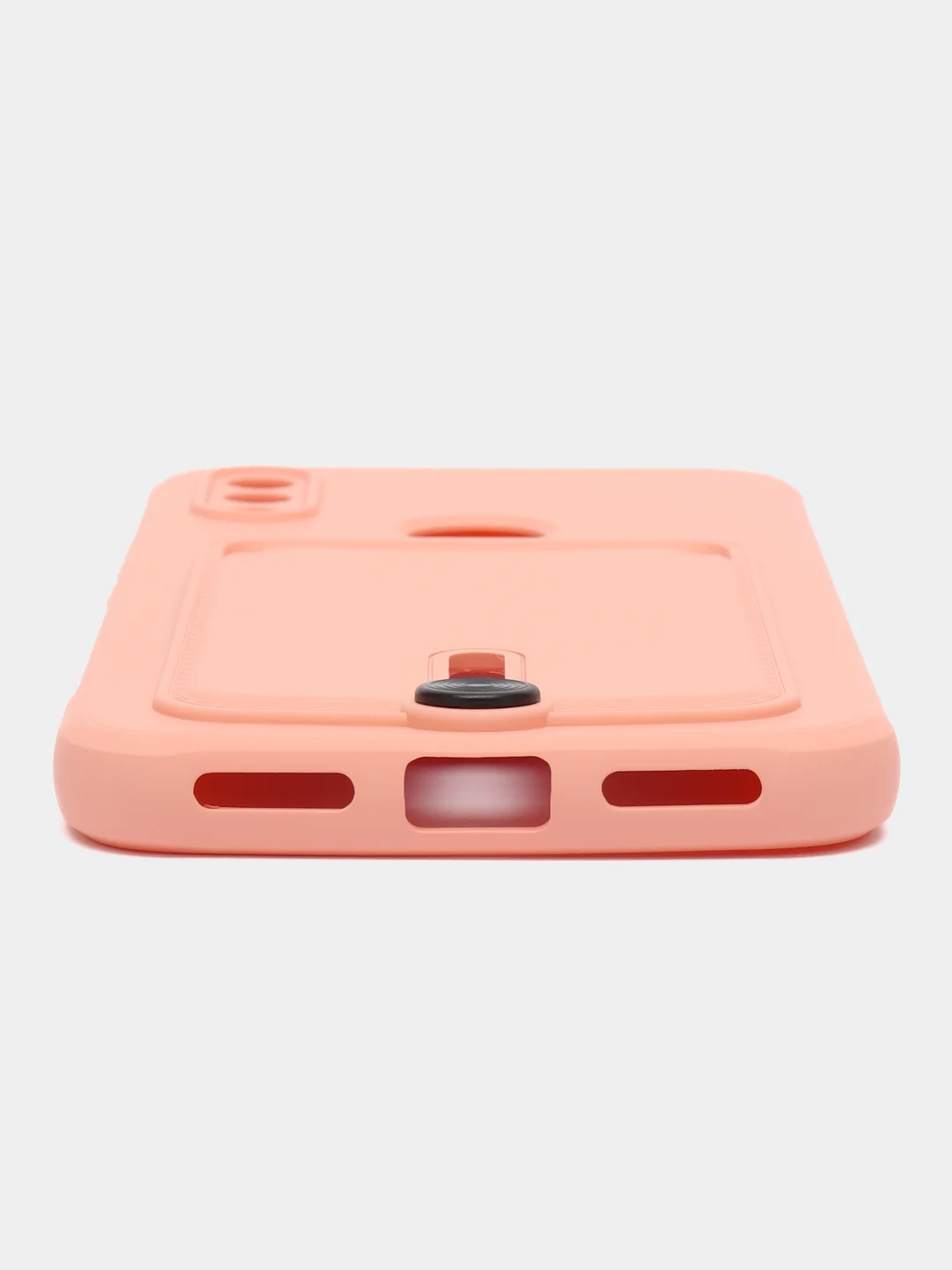 Пудровый силиконовый чехол для Xiaomi Redmi Note 7 (Сяоми Нот 7), с карманом для карт