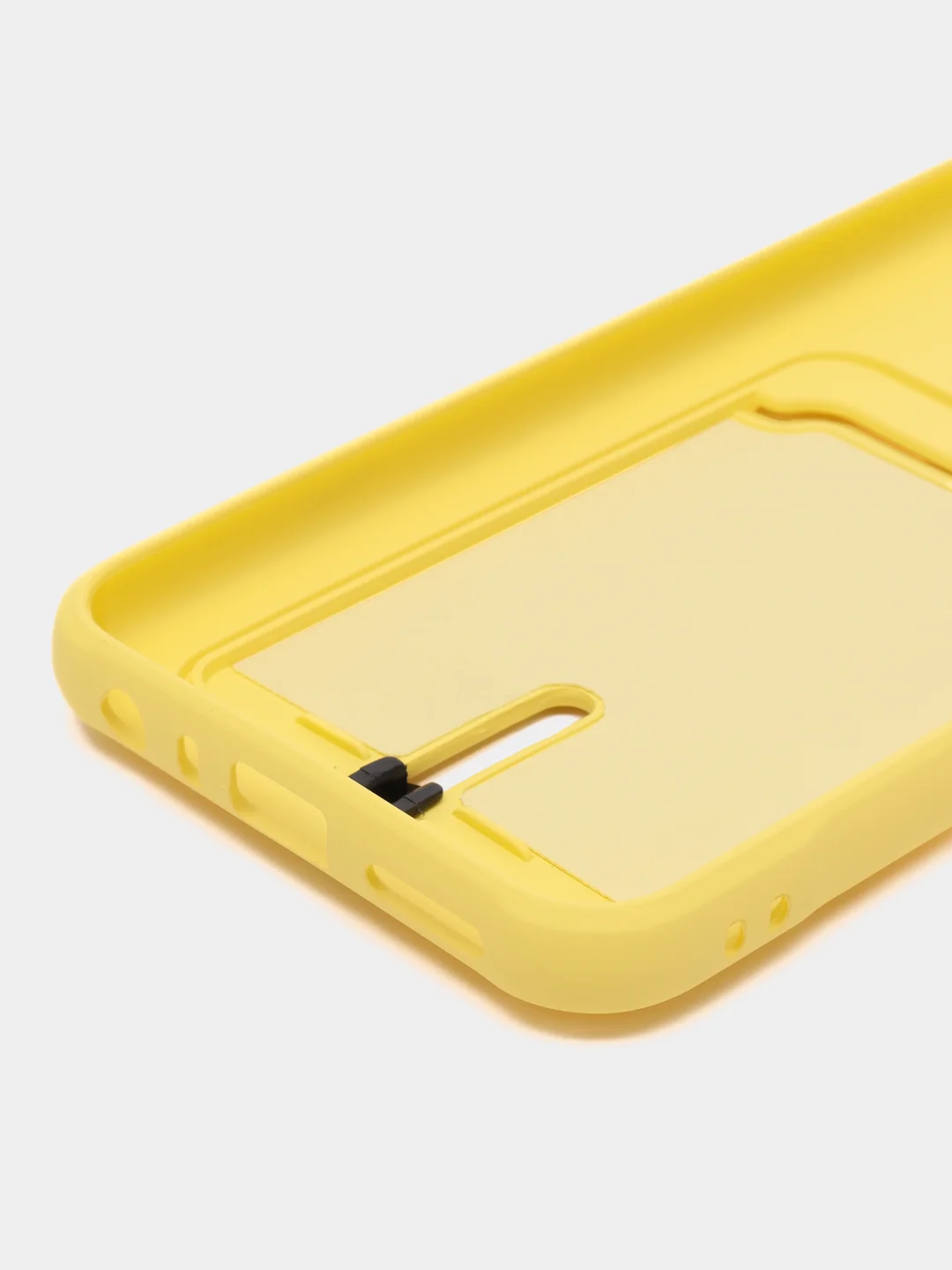 Желтый силиконовый чехол для Xiaomi Redmi Note 8T (Сяоми Редми Нот 8Т), с карманом для карт