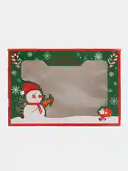 Зеленый новогодние складные коробки для подарков, десертов