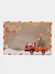Разноцветный новогодние складные коробки для подарков, десертов