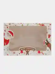 Белый новогодние складные коробки для подарков, десертов