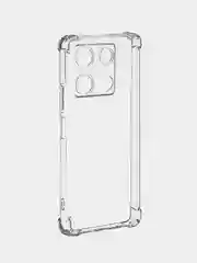 Прозрачный противоударный чехол BROSCORP для Infinix Note 30 Pro, силиконовый, с усиленными углами