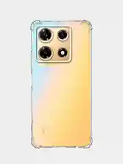 Прозрачный противоударный чехол BROSCORP для Infinix Note 30 Pro, силиконовый, с усиленными углами