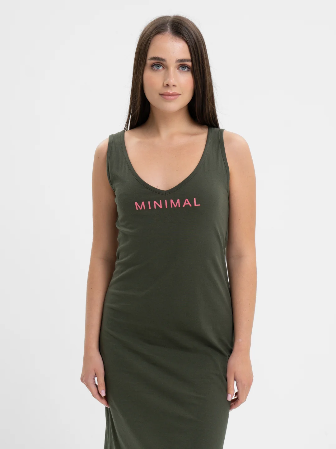 Хаки платье женское KLERY Minimal, хаки
