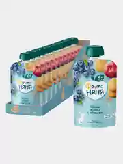 Пюре с печеньем ФрутоНяня яблоко, черника, арония 90г, упак 12 штук