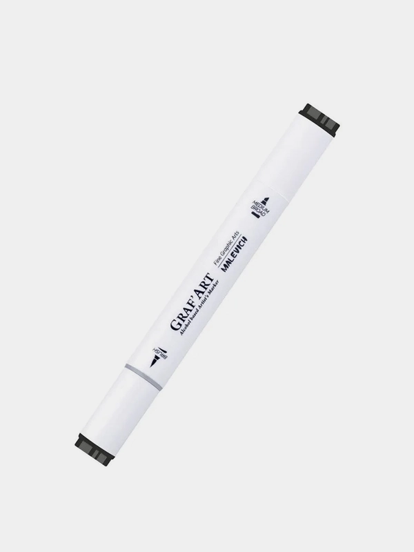 Маркер спиртовой Малевичъ GrafArt Brush, 1200 Черный, 1 шт