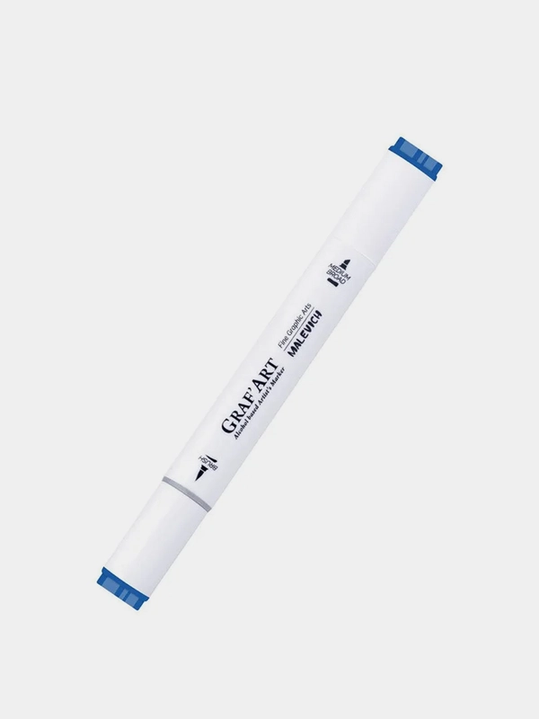 Маркер спиртовой Малевичъ GrafArt Brush, Оттенки синего, 1 шт