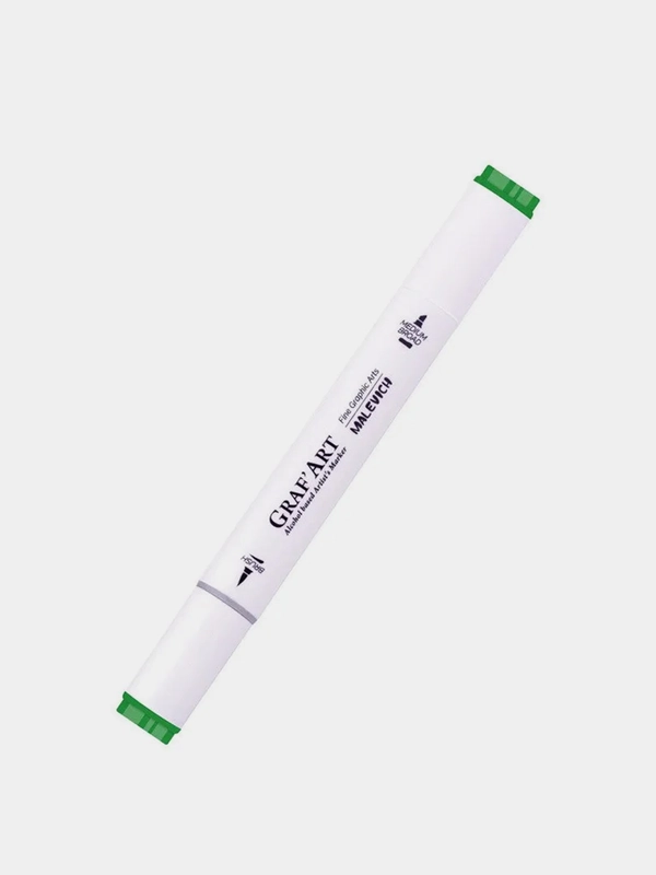 Маркер спиртовой Малевичъ GrafArt Brush, Оттенки зеленого, 1 шт