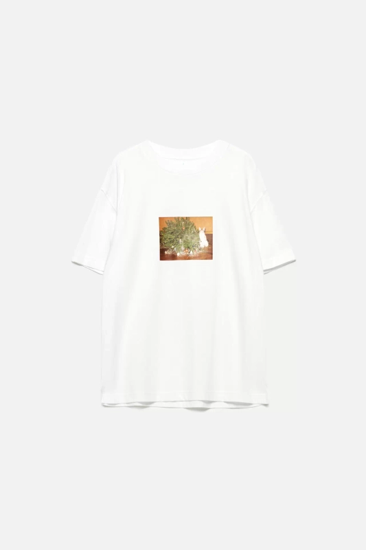 Футболка женская Befree oversize с новогодним принтом