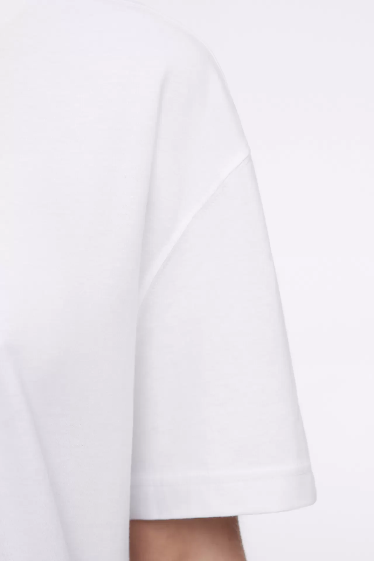Белый футболка женская Befree oversize с новогодним принтом