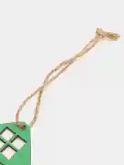 Серебряный новогодняя ёлочная игрушка из дерева / подвеска на ёлку / Новый год,  деревянная игрушка