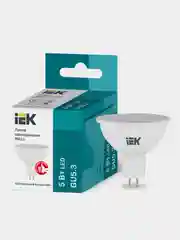 Лампа светодиодная MR16, 5Вт GU5.3 4000К 230В, софит ECO IEK