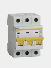 Автоматический выключатель IEK ВА47-29, 3П, 20А, хар-ка B, 4,5кА