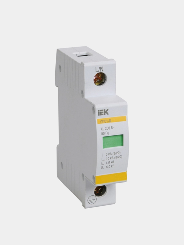 Ограничитель импульсных перенапряжений IEK ОПС1-D, 1Р, 5/10кА, 230B
