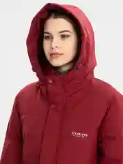 Багровый куртка зимняя, женская