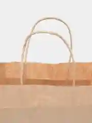 Пакет бумажный крафт с кручеными ручками, 70г/м2, 220 х 120 х 250