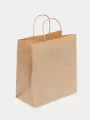 Пакет бумажный крафт с кручеными ручками, 70г/м2, 220 х 120 х 250