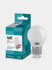 Лампа светодиодная шар 7Вт Е27 4000К G45 ECO IEK
