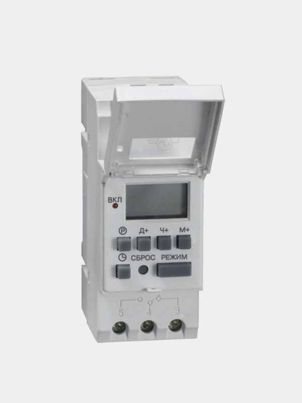 Таймер ТЭ-15 цифровой 16А 230В на ДИН-рейку IEK