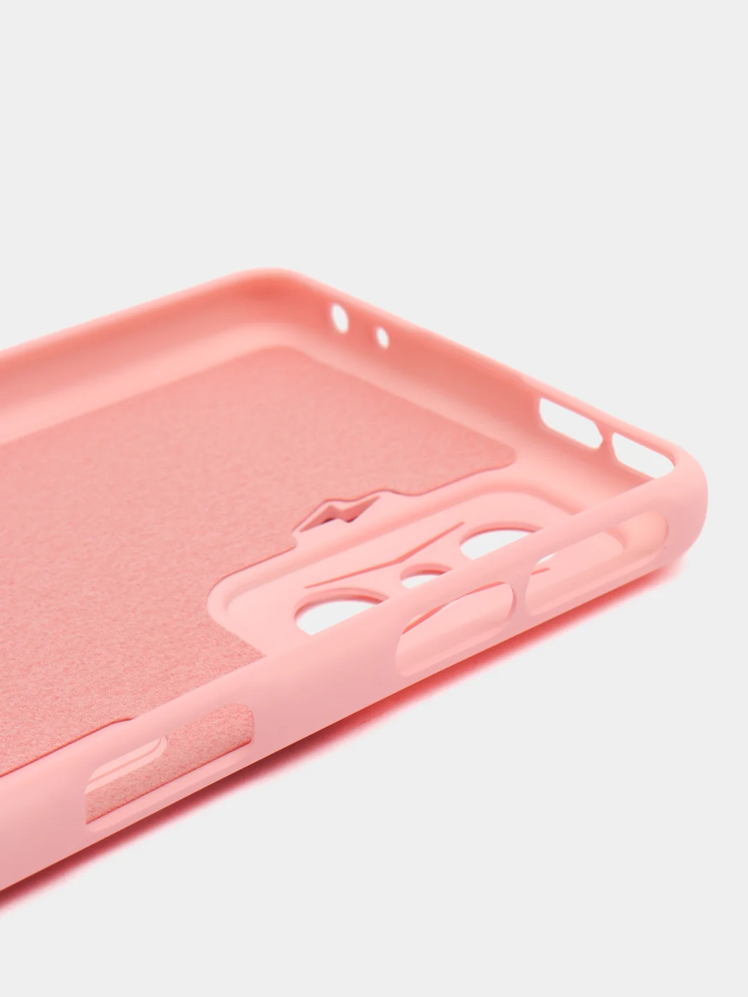 Розовый чехол для Xiaomi Poco F4 GT, Poco F4 5G с защитой камеры и текстильной подложкой внутри