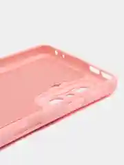 Розовый чехол для Xiaomi Poco F4 GT, Poco F4 5G с защитой камеры и текстильной подложкой внутри