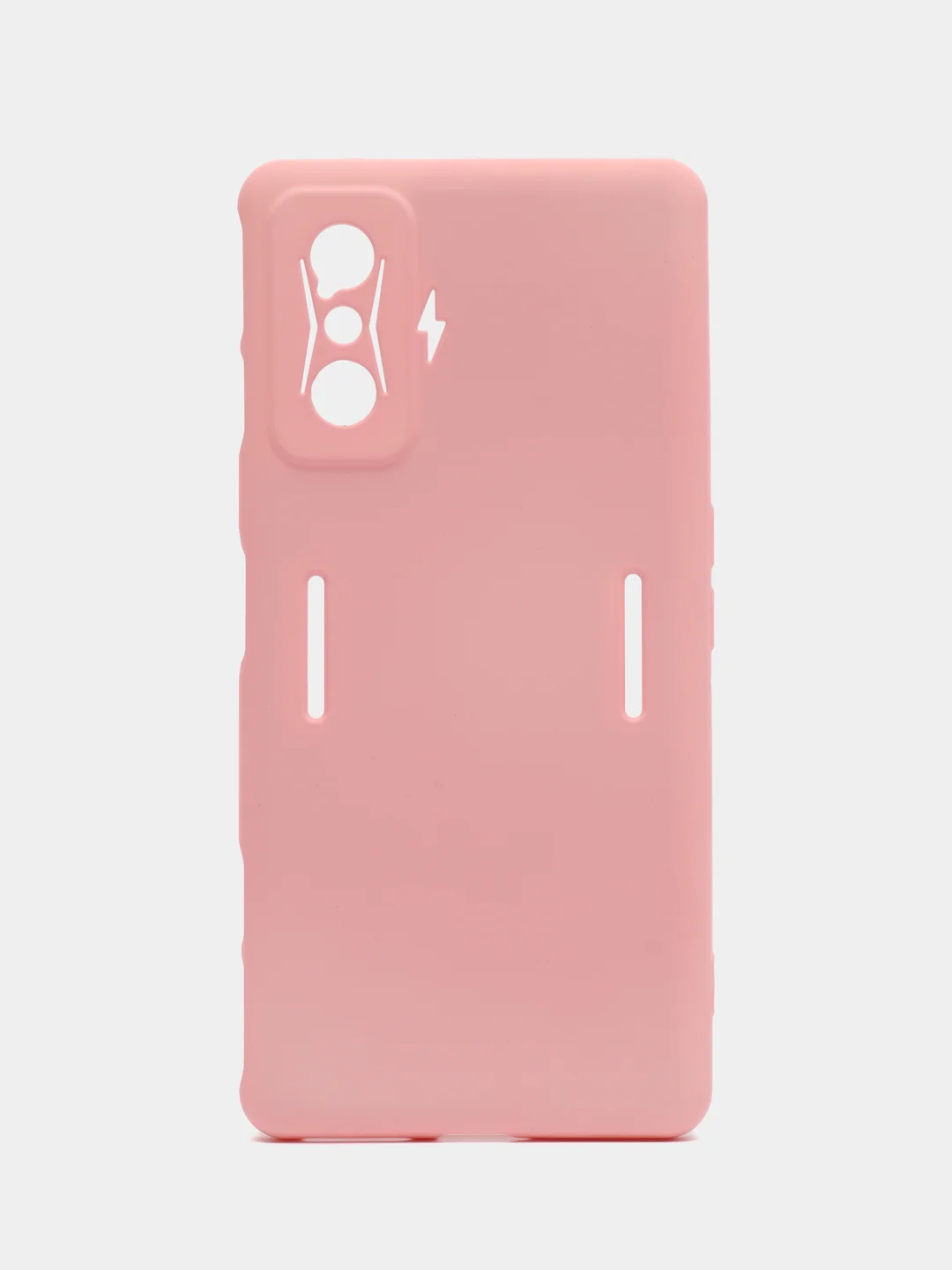 Розовый чехол для Xiaomi Poco F4 GT, Poco F4 5G с защитой камеры и текстильной подложкой внутри
