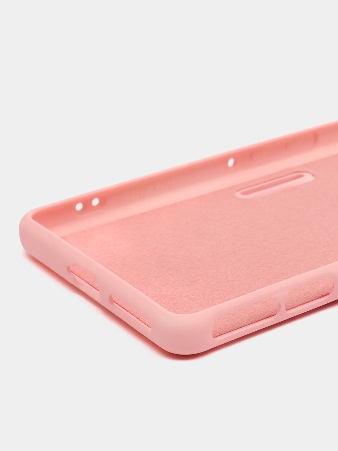 Розовый чехол для Xiaomi Poco F4 GT, Poco F4 5G с защитой камеры и текстильной подложкой внутри