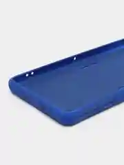 Синий чехол для Xiaomi Poco F4 GT, Poco F4 5G с защитой камеры и текстильной подложкой внутри