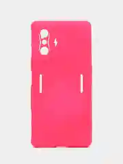 Фуксия чехол для Xiaomi Poco F4 GT, Poco F4 5G с защитой камеры и текстильной подложкой внутри