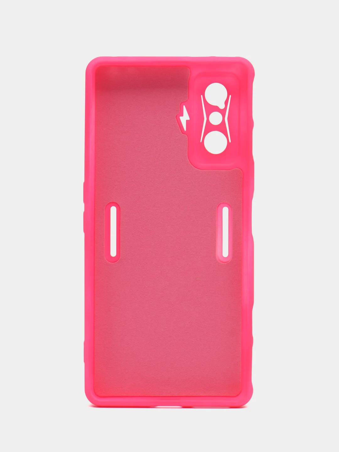 Фуксия чехол для Xiaomi Poco F4 GT, Poco F4 5G с защитой камеры и текстильной подложкой внутри