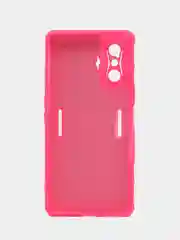 Фуксия чехол для Xiaomi Poco F4 GT, Poco F4 5G с защитой камеры и текстильной подложкой внутри