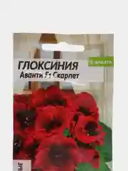 Глоксиния "Аванти Скарлет F1" красная, 8 шт, Семена Алтая