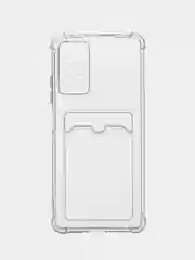 Чехол с карманом для Xiaomi 9A, 9C, A1 Plus, с защитой камеры, прозрачный, противоударный