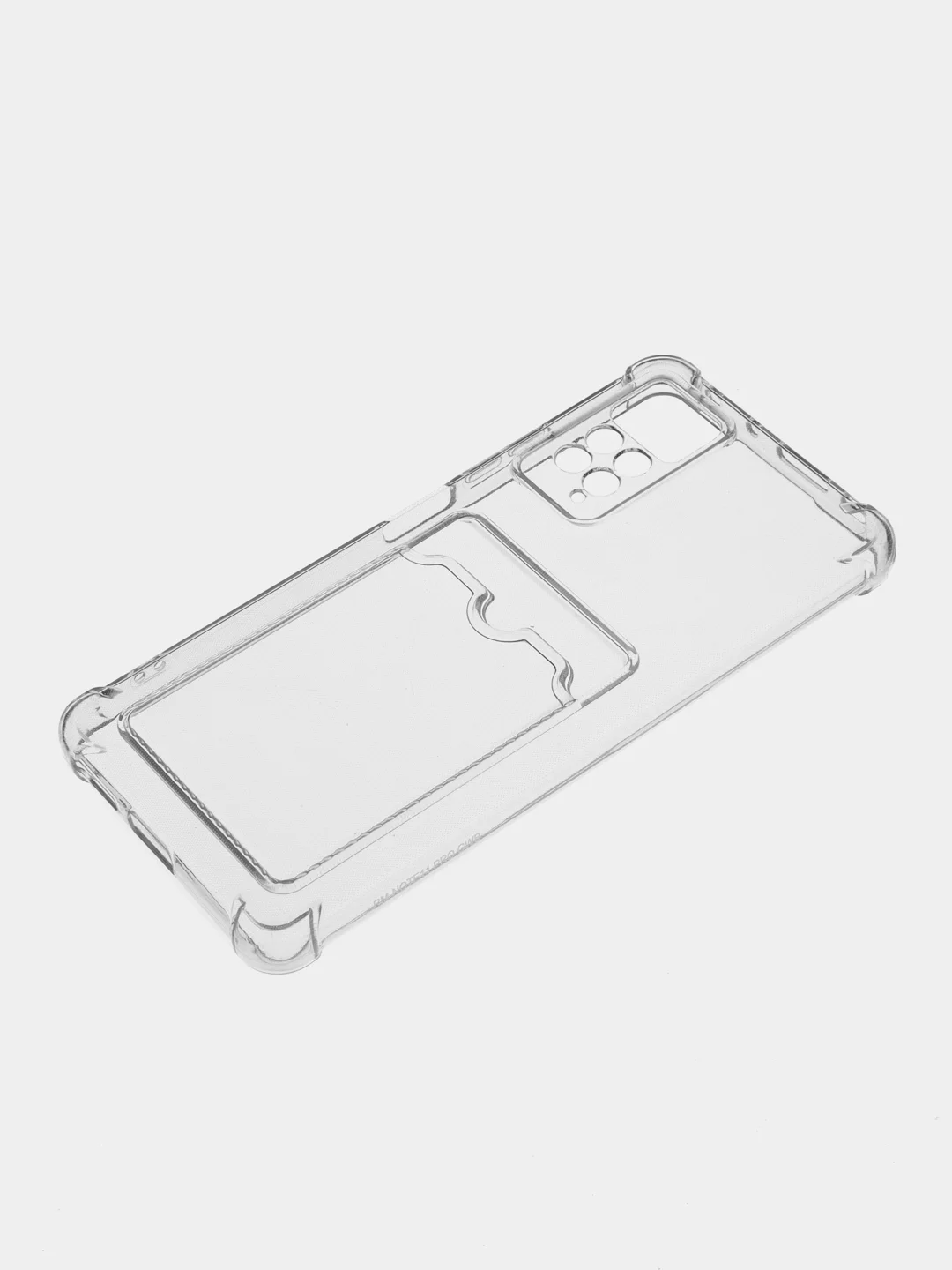 Чехол с карманом для Xiaomi 9A, 9C, A1 Plus, с защитой камеры, прозрачный, противоударный