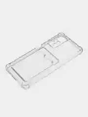 Чехол с карманом для Xiaomi 9A, 9C, A1 Plus, с защитой камеры, прозрачный, противоударный