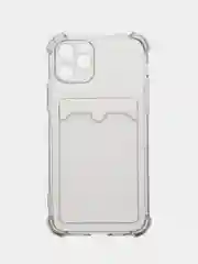 Чехол на iPhone XR / 11 / 12 / 13 /14 / Pro / Pro Max, с карманом, картхолдер, силиконовый