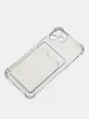 Чехол на iPhone XR / 11 / 12 / 13 /14 / Pro / Pro Max, с карманом, картхолдер, силиконовый