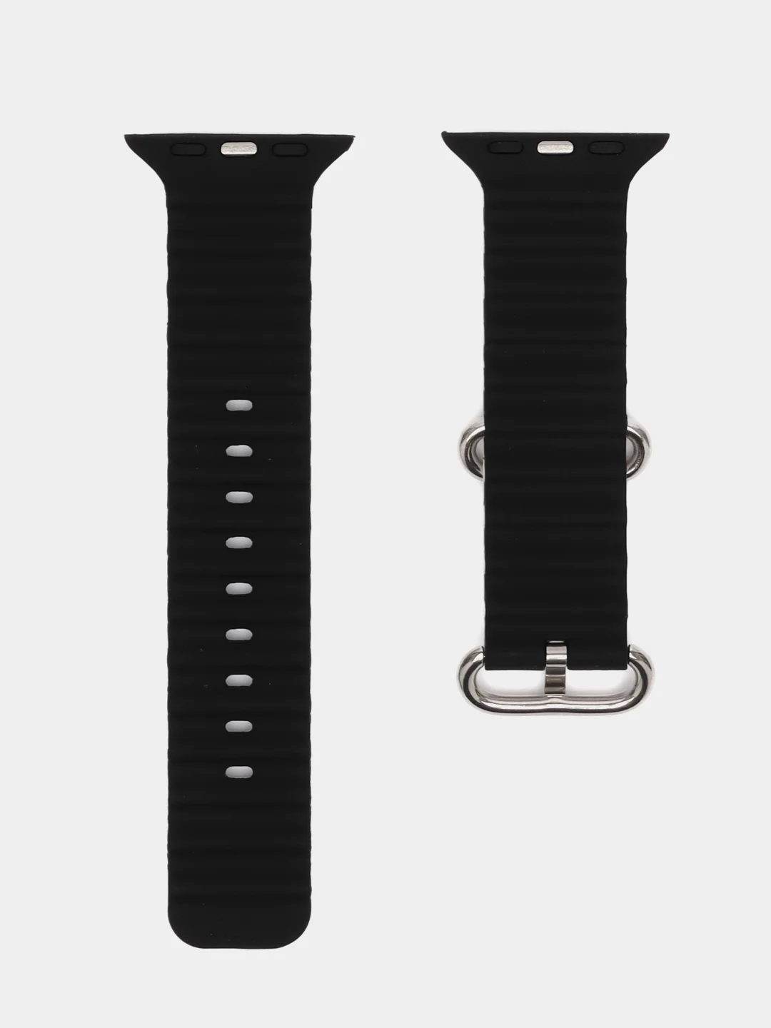 Белый силиконовый ремешок для Apple Watch 38-49 мм, Ocean band, двухцветный