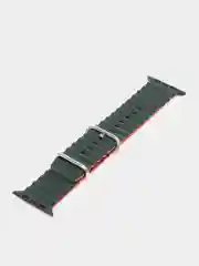 Зеленый силиконовый ремешок для Apple Watch 38-49 мм, Ocean band, двухцветный