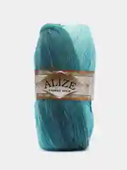 Лазурный пряжа Alize Angora Gold Batik, 20% шерсть, 80% акрил, 100 г, 550 м