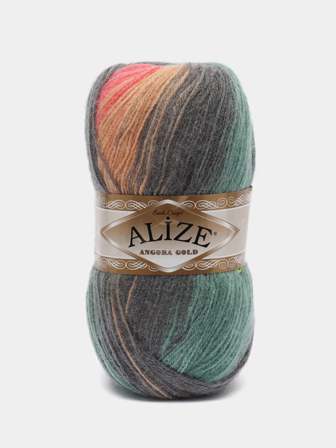 Мятный пряжа Alize Angora Gold Batik, 20% шерсть, 80% акрил, 100 г, 550 м