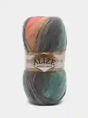 Мятный пряжа Alize Angora Gold Batik, 20% шерсть, 80% акрил, 100 г, 550 м