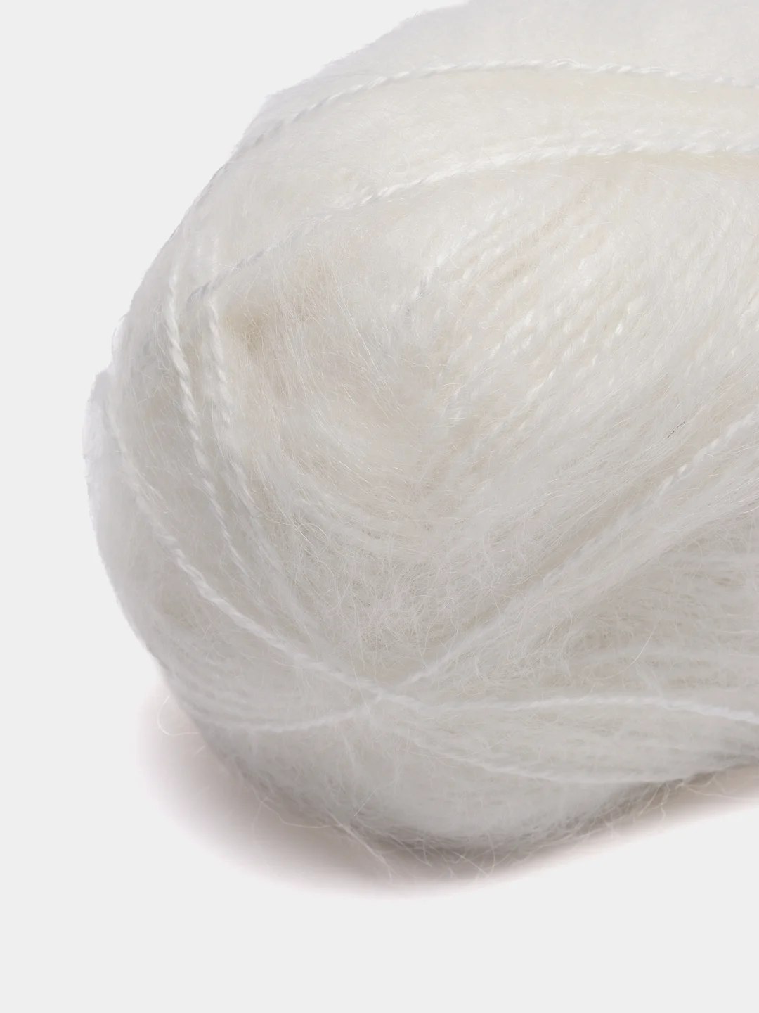 Белый пряжа Alize Mohair Classic new, Ализе Мохер Классик