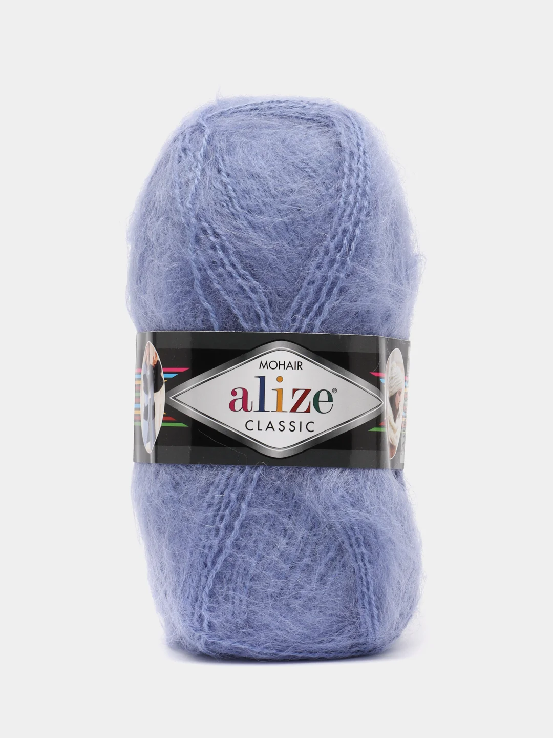 Голубой пряжа Alize Mohair Classic new, Ализе Мохер Классик