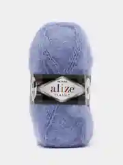 Голубой пряжа Alize Mohair Classic new, Ализе Мохер Классик