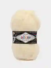 Кремовый пряжа Alize Mohair Classic new, Ализе Мохер Классик