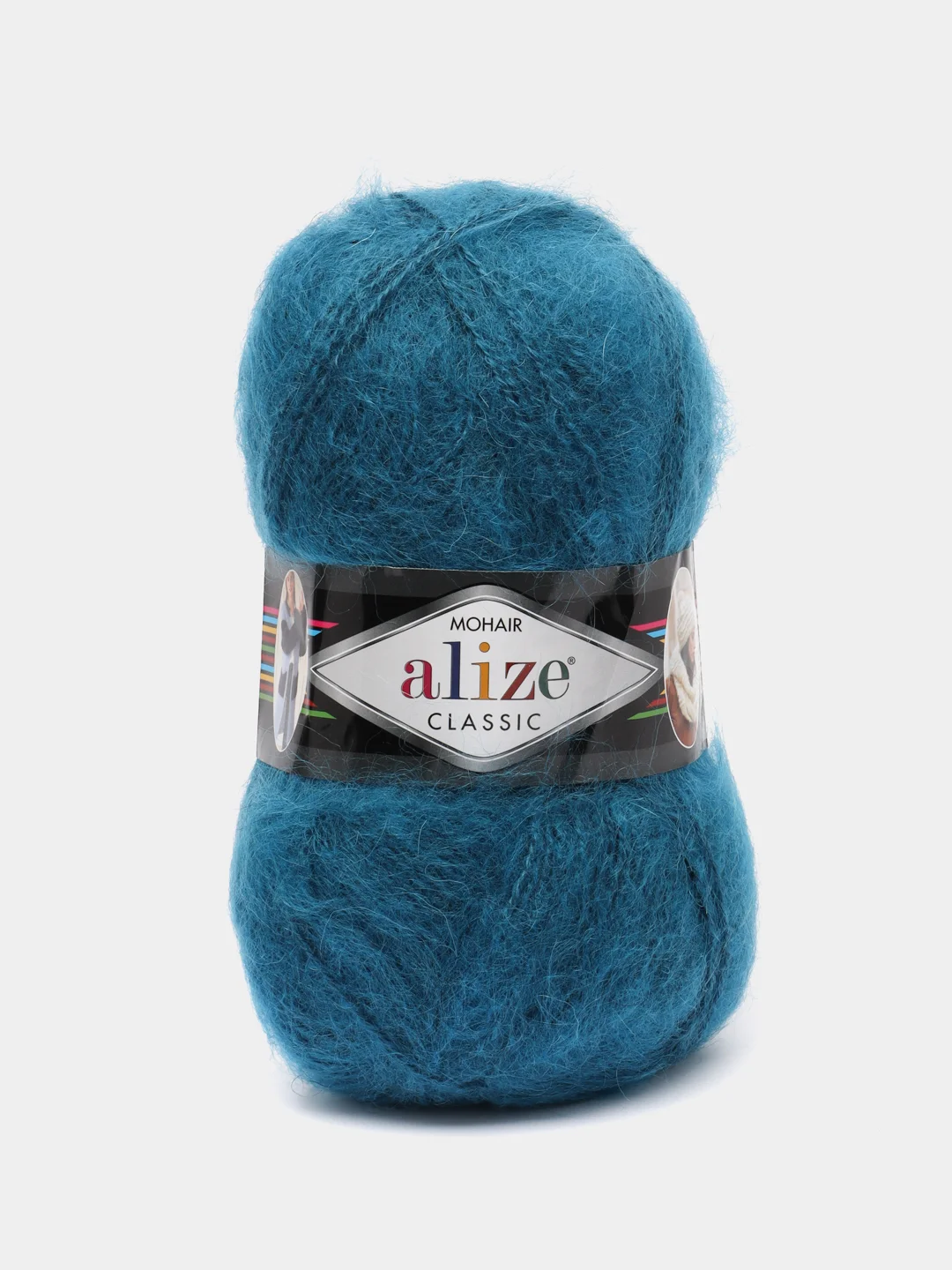Морской пряжа Alize Mohair Classic new, Ализе Мохер Классик