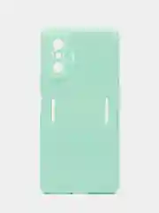 Салатовый чехол для Xiaomi Poco F4 GT, Poco F4 5G с защитой камеры и текстильной подложкой внутри
