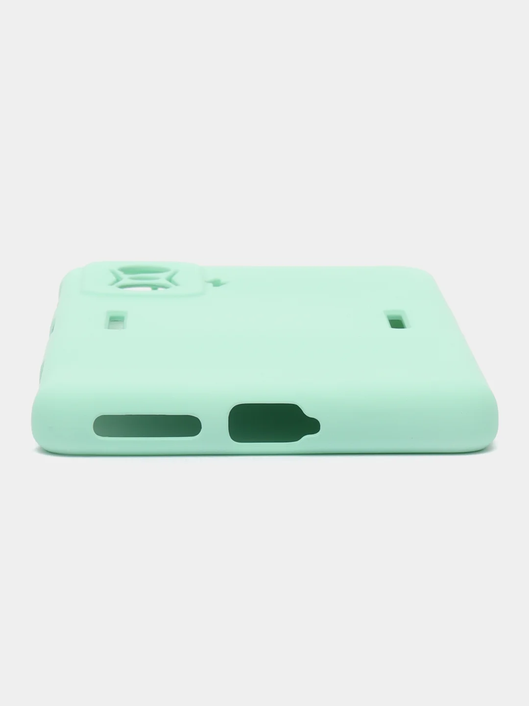 Салатовый чехол для Xiaomi Poco F4 GT, Poco F4 5G с защитой камеры и текстильной подложкой внутри
